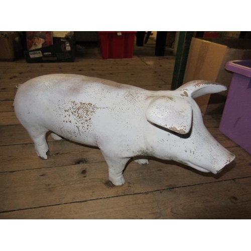 136 - LARGE CERAMIC PIG