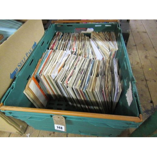 148 - BOX OF ASSORTED 45 RPM RECORDS