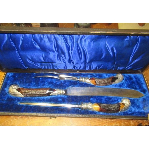 255 - CASED CARVING SET