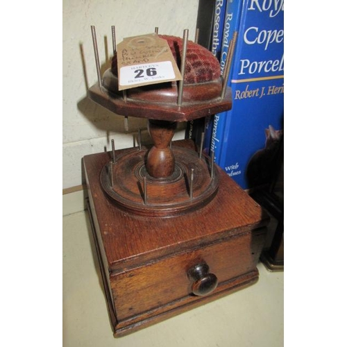 26 - PIN CUSHION BOBBIN STAND