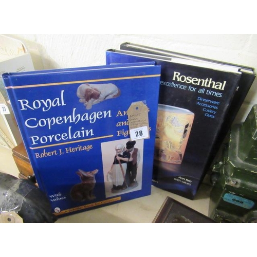 28 - ROYAL COPENHAGEN AND ROSENTHAL BOOKS