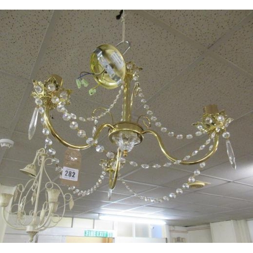 282 - GILDED CHANDELIER