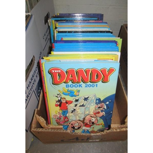 54 - BOX OF BEANO AND DANDY ANNUALS