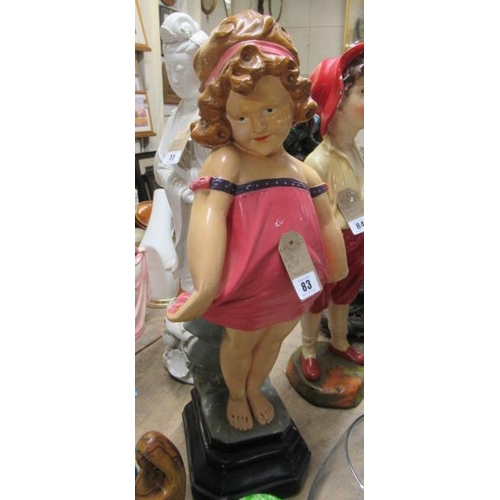 83 - LARGE CERAMIC FIGURE OF A CHILD