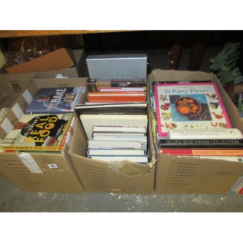 99 - THREE BOXES OF COOKERY BOOKS