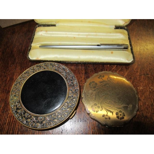 287 - TWO COMPACTS INCLUDING STRATTON AND A WATERMAN PEN