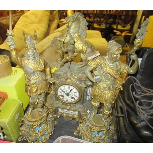 314 - MANTLE CLOCK GARNITURE