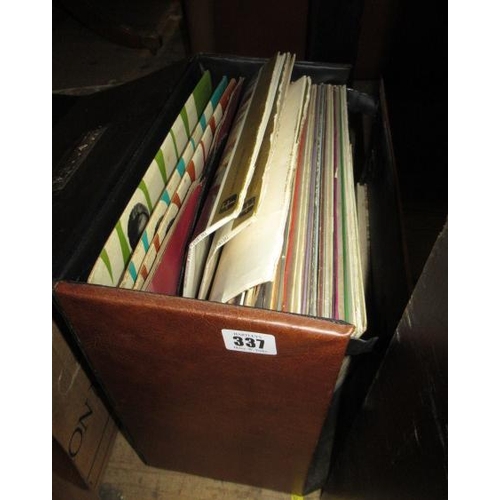 337 - RETRO BOX OF LP RECORDS