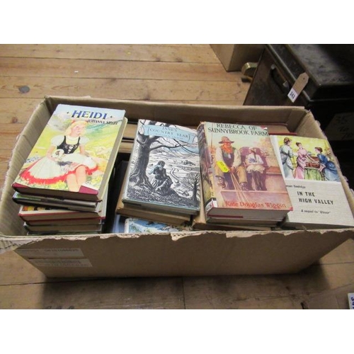 342 - BOX OF VINTAGE BOOKS