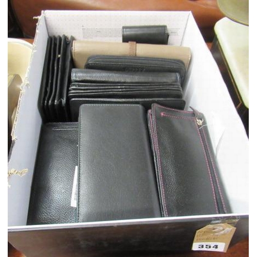 354 - BOX OF WALLETS