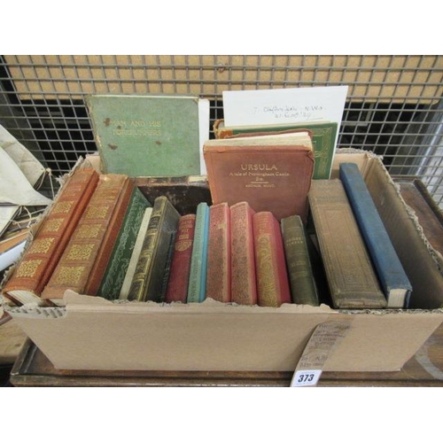 373 - QUANTITY OF ANTIQUARIAN AND LATER BOOKS AND A BED TRAY