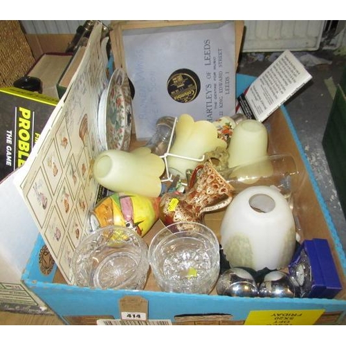 414 - BOX OF MISCELLANEOUS ITEMS