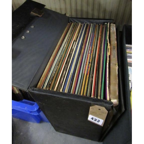 432 - CASE OF LP RECORDS