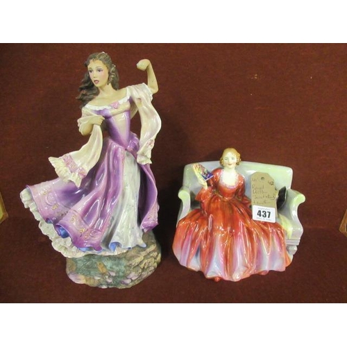 437 - ROYAL DOULTON SWEET AND TWENTY AND ANOTHER FIGURE