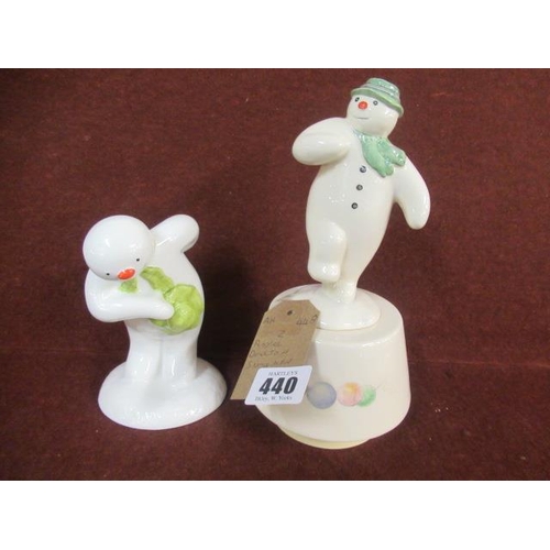 440 - TWO ROYAL DOULTON SNOWMEN