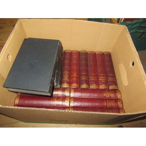 496 - BOX OF DICKENS NOVELS ETC