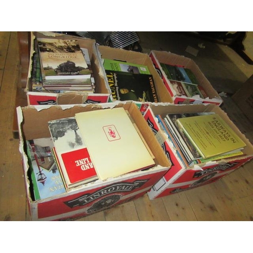 501 - FIVE BOXES OF RAILWAY BOOKS