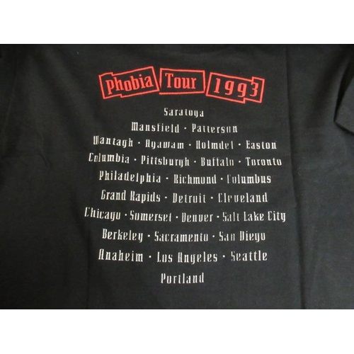 505 - OFFICIAL KINKS PHOBIA COURTESY GALLERIE 1993 CONCERT TEE SHIRT