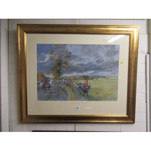 572 - HUNTING SCENE LIMITED EDITION PRINT