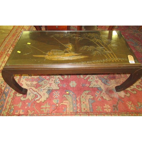 795 - ORIENTAL CARVED COFFEE TABLE