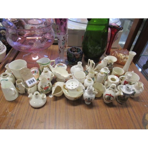 394 - QUANTITY OF GOSS AND OTHER CRESTED CHINA