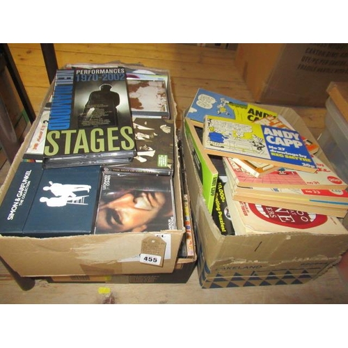 455 - TWO BOXES OF MUSIC CDS INCLUDING LEONARD COHEN