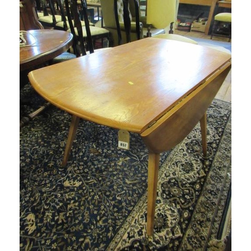 857 - ERCOL FOLDING DINING TABLE