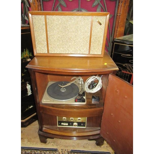 858 - GARRARD TURNTABLE AND SPEAKER