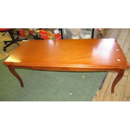 859 - MAHOGANY COFFEE TABLE