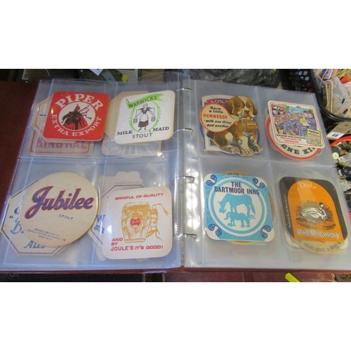 34 - COLLECTORS ALBUM OF VINTAGE BEER MATS