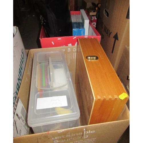 116 - TWO BOXES OF ART EQUIPMENT