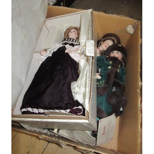 146 - BOX OF DOLLS