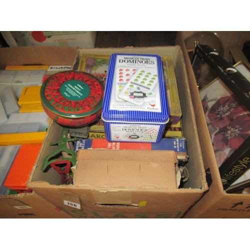 156 - BOX OF JIGSAWS