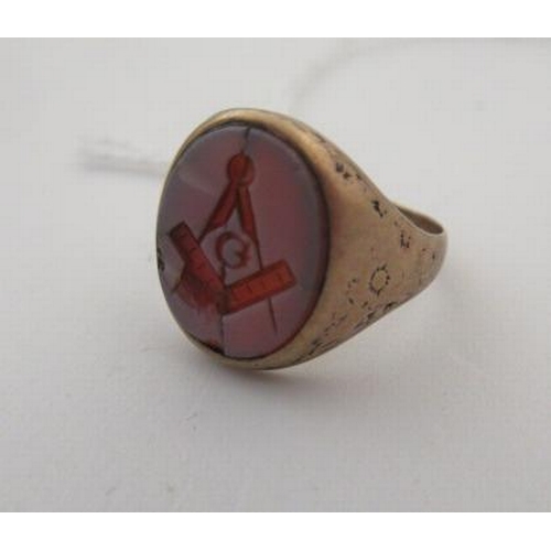 170 - MASONIC SEAL SIGNET RING