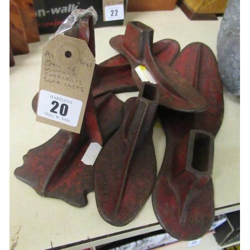 20 - QUANTITY OF VINTAGE COBBLERS SHOE LASTS