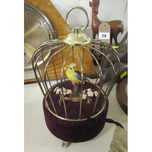 27 - MUSICAL BIRD CAGE