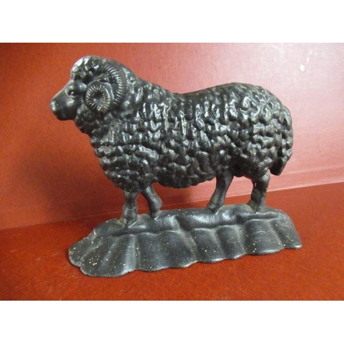 294 - METAL SHEEP DOOR STOP