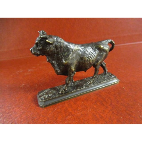 326 - VICTORIAN BRONZE MODEL OF A BULL