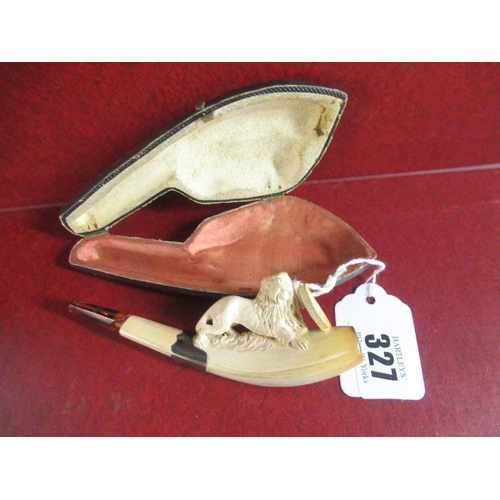 327 - CASED MEERSCHAUM PIPE