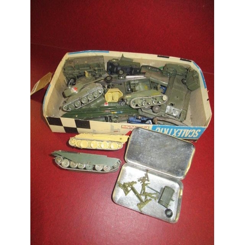 363 - SMALL BOX OF MILITARY TOYS