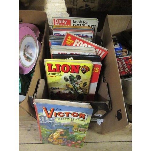 374 - BOX OF ANNUALS