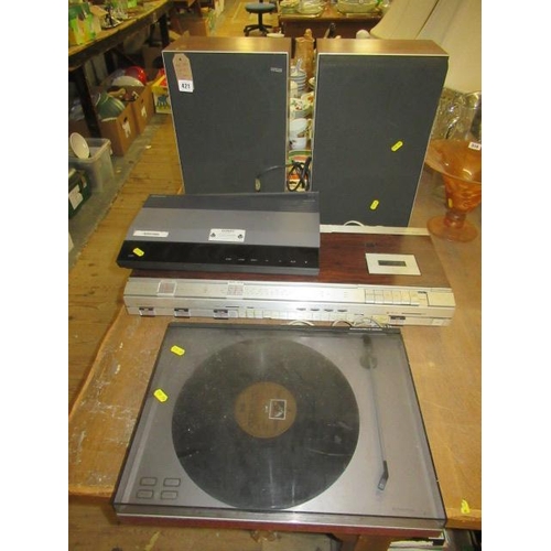 421 - BANG AND OLUFSEN BEOCENTRE 2600 MUSIC SYSTEM RECORD DECK ETC