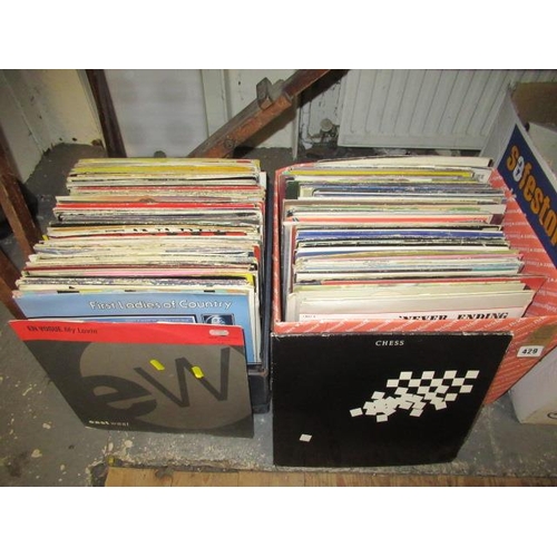 429 - TWO BOXES OF LP RECORDS