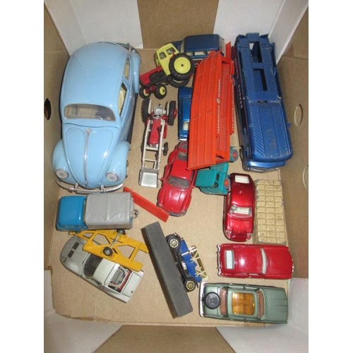 436 - BOX OF CORGI AND OTHER DIECAST CARS