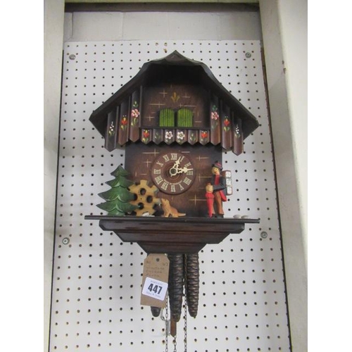 447 - VINTAGE CUCKOO CLOCK