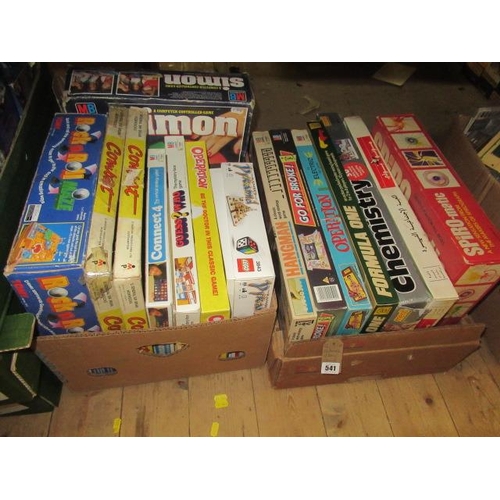 TWO BOXES OF BOARD GAMES ETC