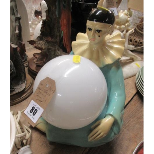 80 - ART DECO STYLE CERAMIC LAMP