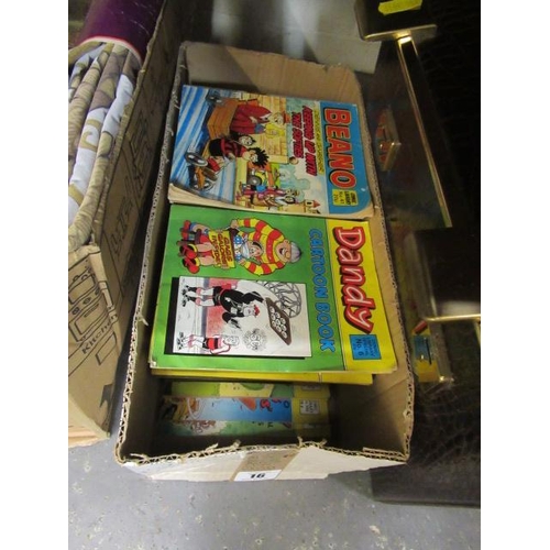 16 - BOX OF BEANO AND DANDY COMIC LIBRARY EDITIONS