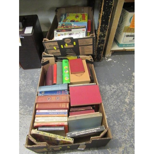 18 - THREE BOXES OF VINTAGE BOOKS INCLUDING SAPPER