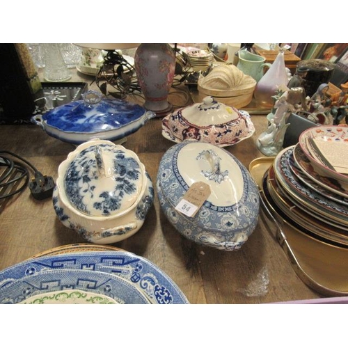 54 - FOUR CERAMIC TUREENS